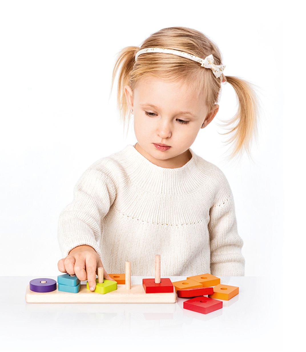 CUBIKA Třídíme tvary VI - dřevěná skládačka 16 dílů