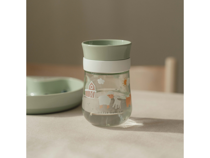 Trénovací hrnek Little Dutch 360° 300 ml 9m+ Farma