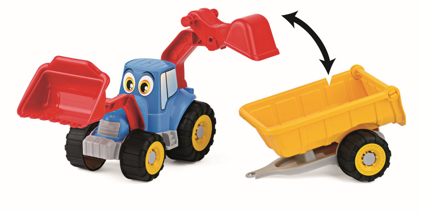 Veselý traktor s vlekem - 55 cm