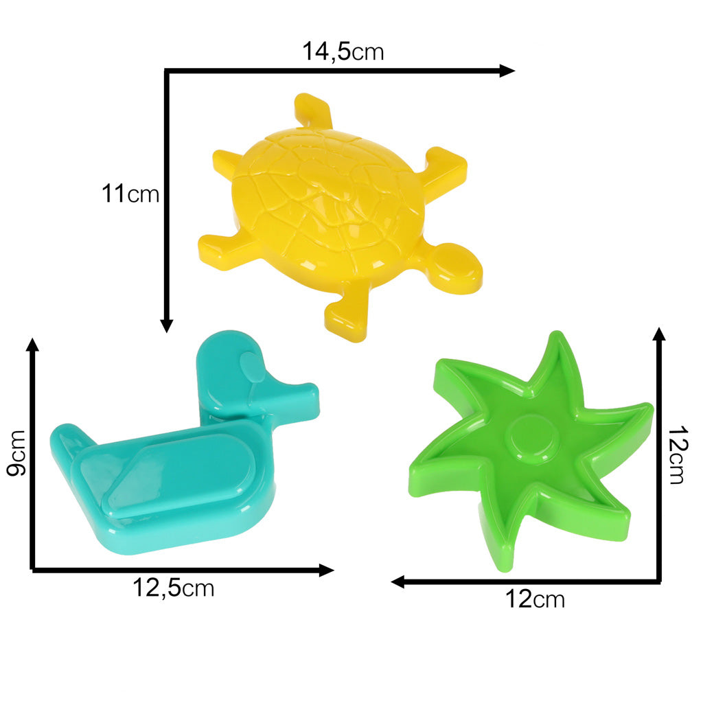 Loď se 3 formičkami na písek