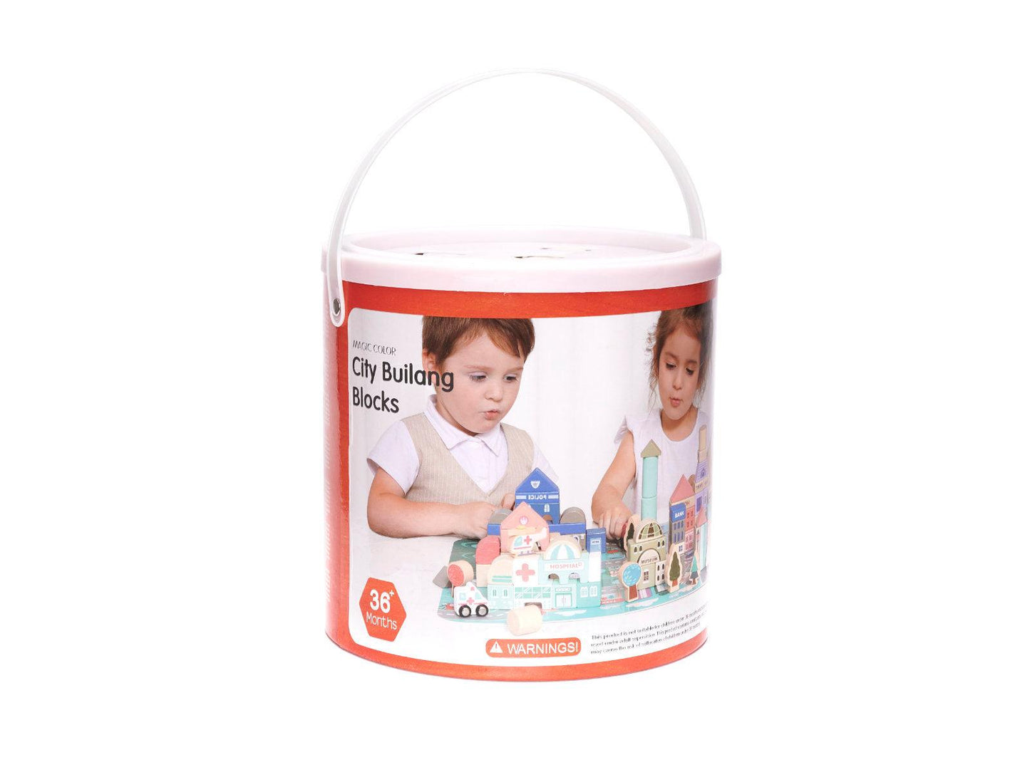 Městské dřevěné puzzle 135 dílů