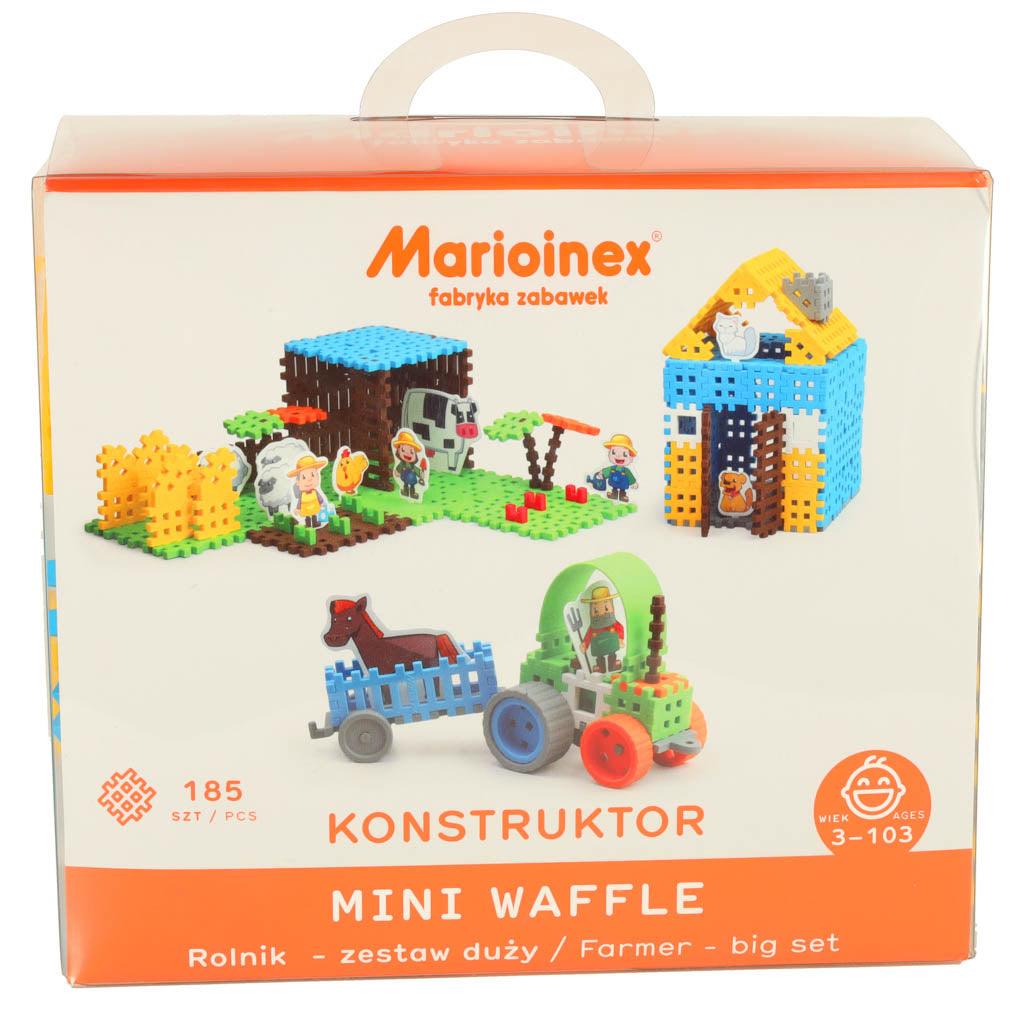 Mini vaflová stavebnice - farmář 185 ks