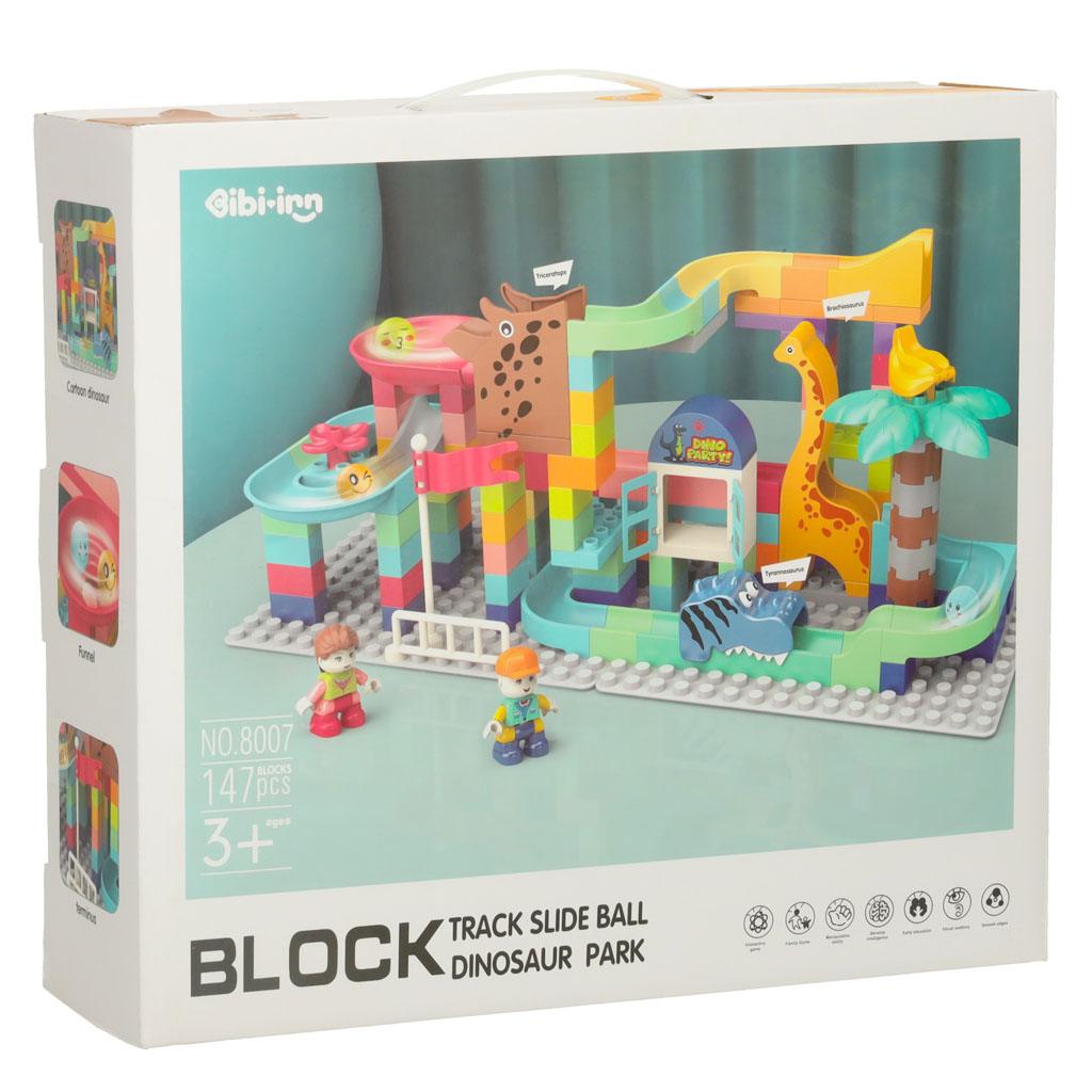 Stavebnice kuličková dráha Dinosauři 147 dílků