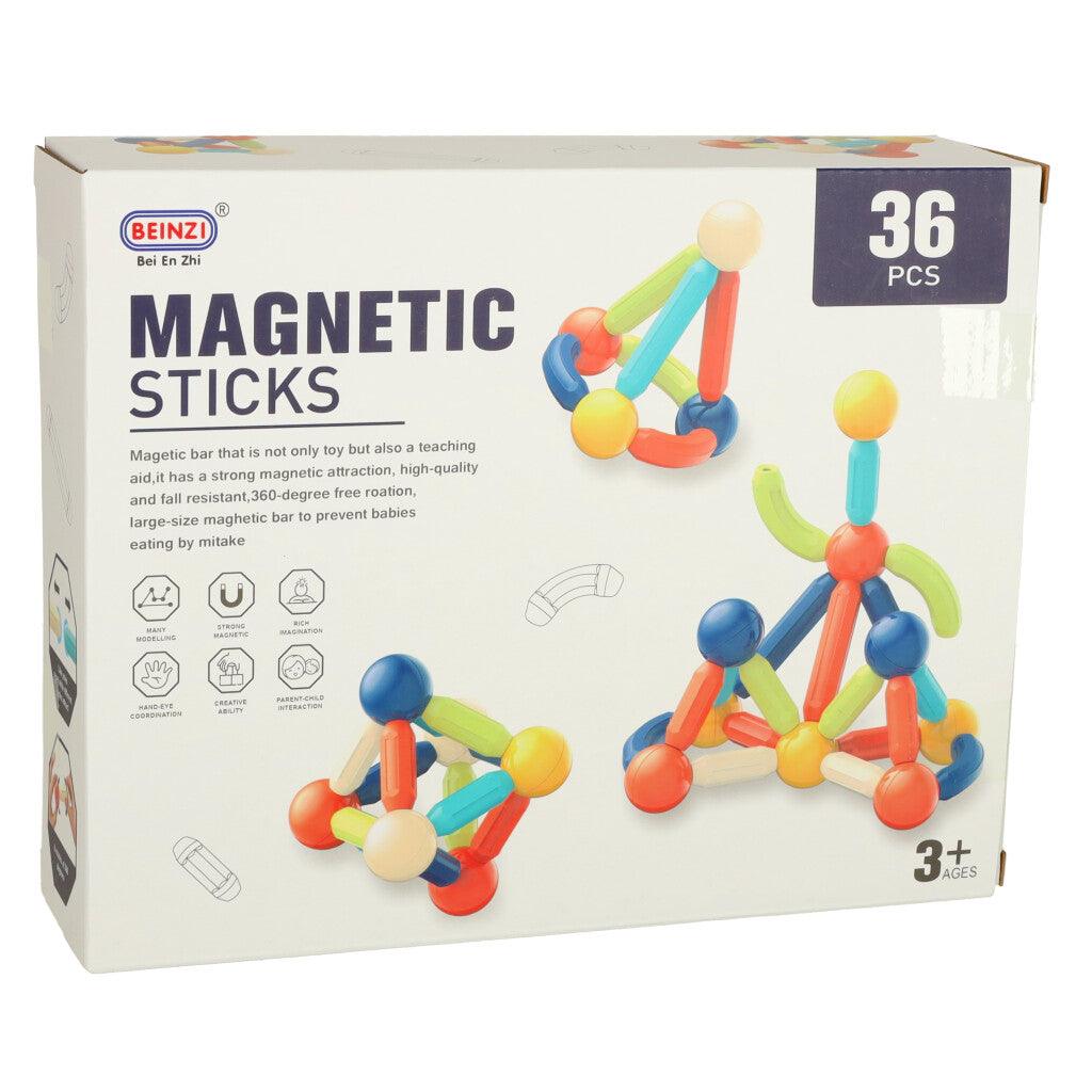Magnetické stavebnice v krabici 36 ks