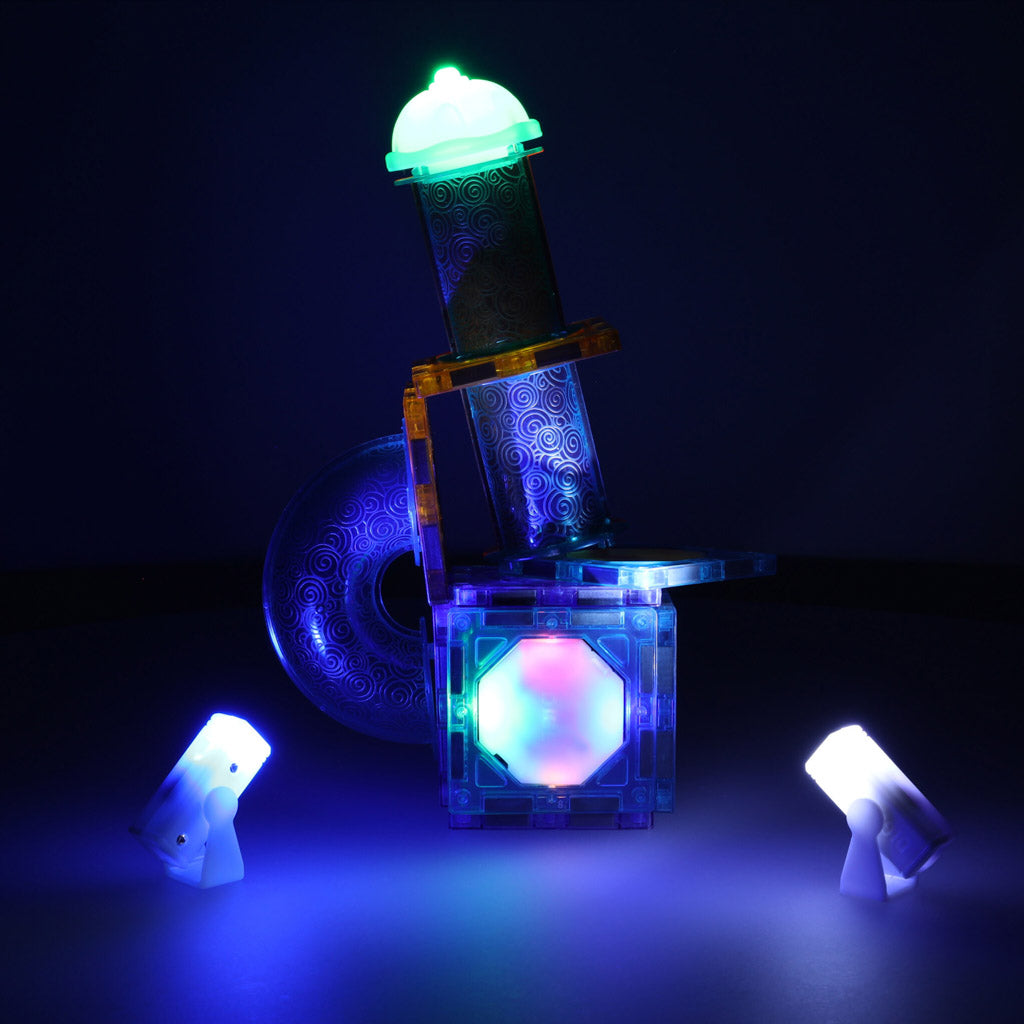 Svítící magnetická kuličková dráha 49 kusů