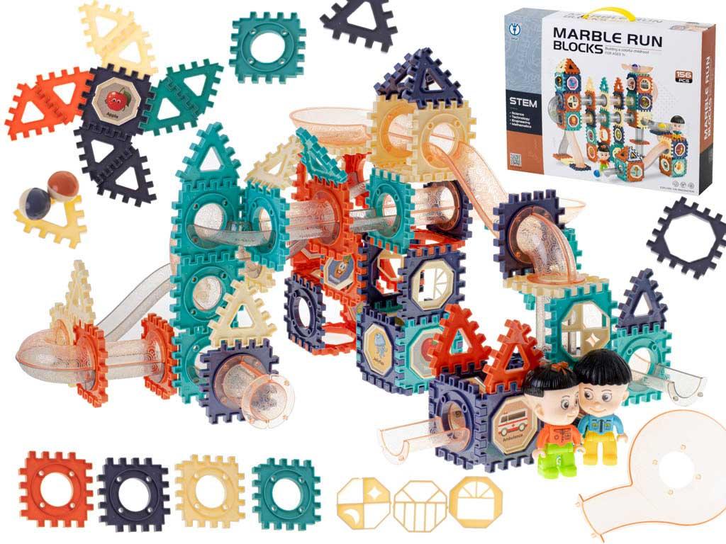 Barevná kuličková dráha 156 dílů