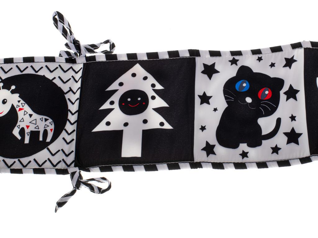 Smyslový chránič postýlky - s motivy zvířátek