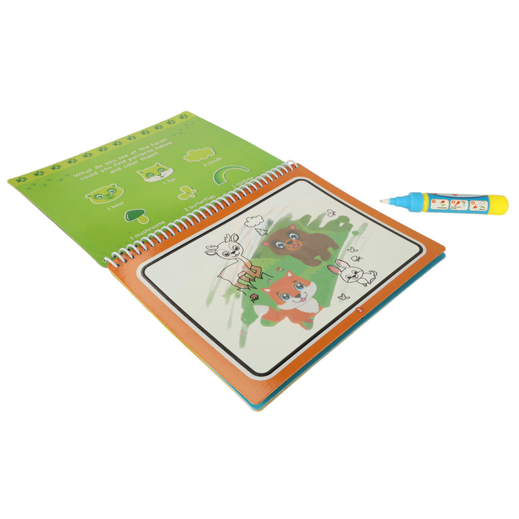 Vodní omalovánky s fixem – zvířátka