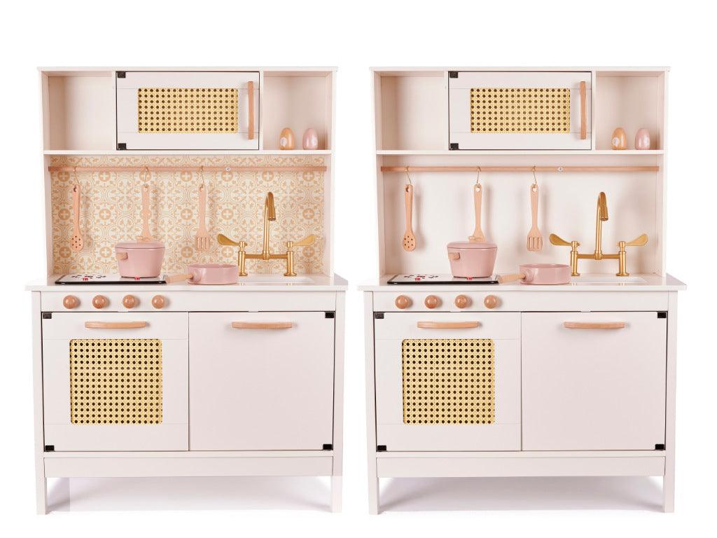 Dřevěná retro kuchyňka BOHO s doplňky