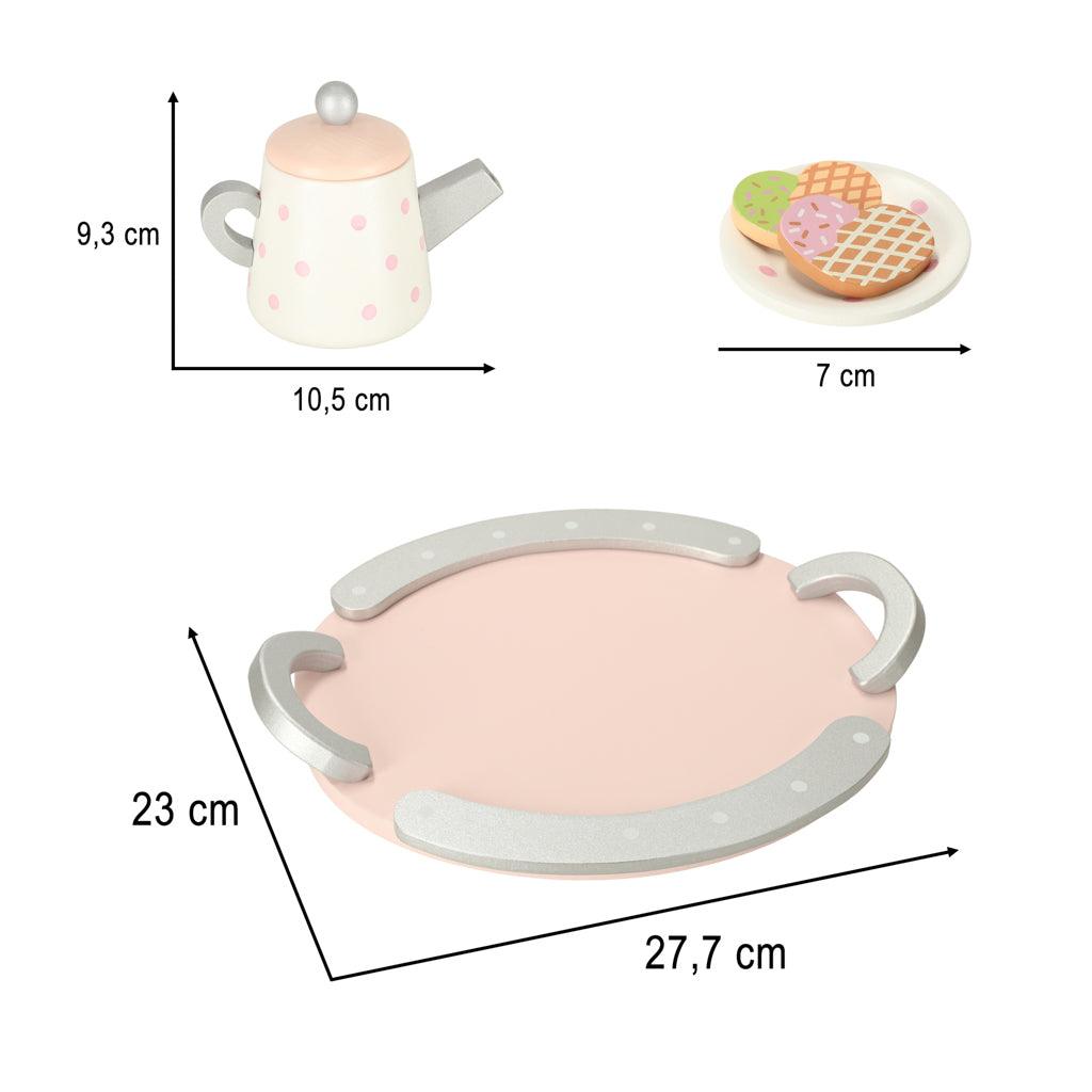 Dřevěný kávový a čajový set