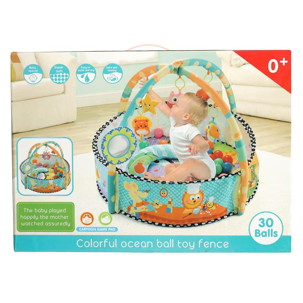 Hrací podložka s chrastítky a míčky