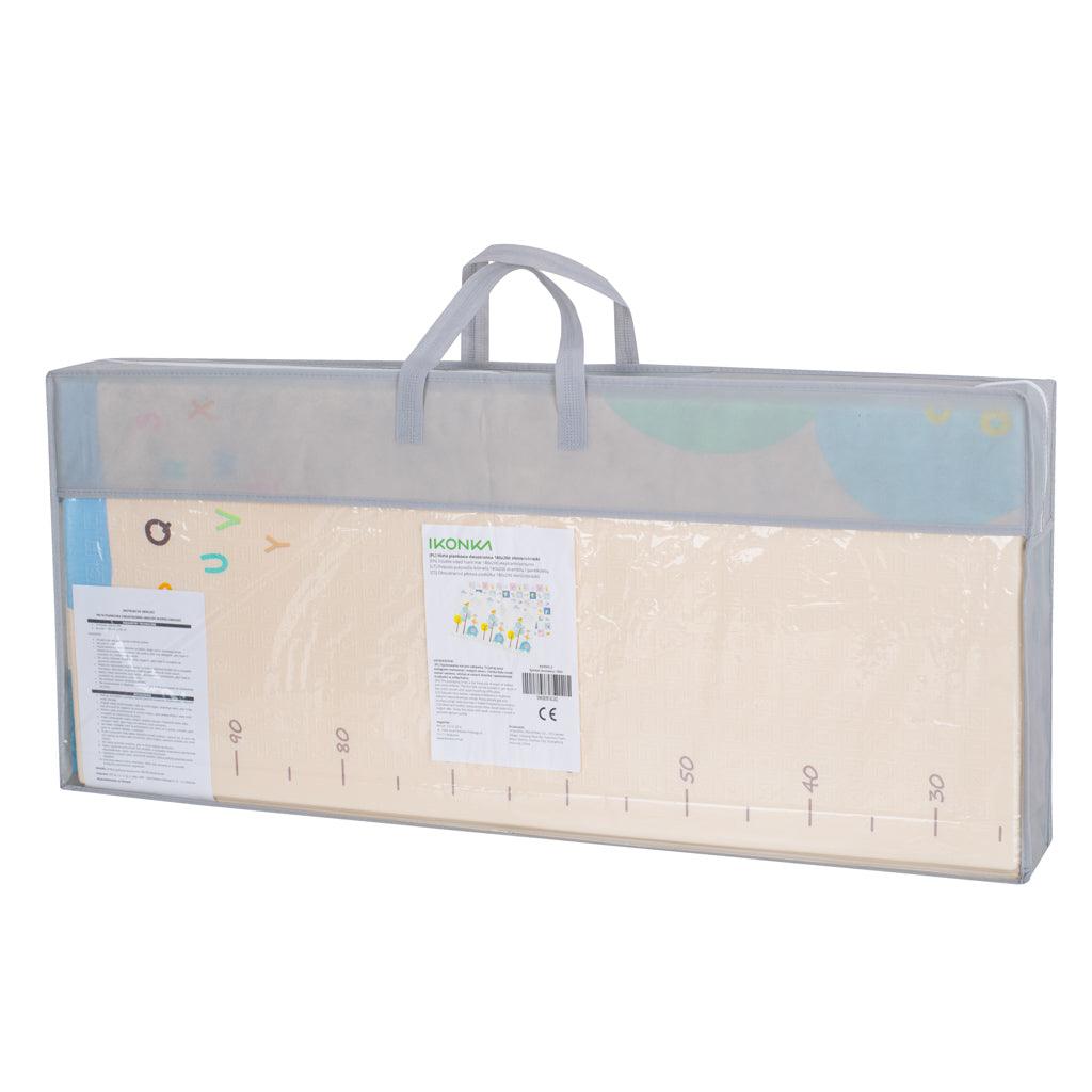 Oboustranná pěnová podložka s obrázky zvířátek 179x198cm