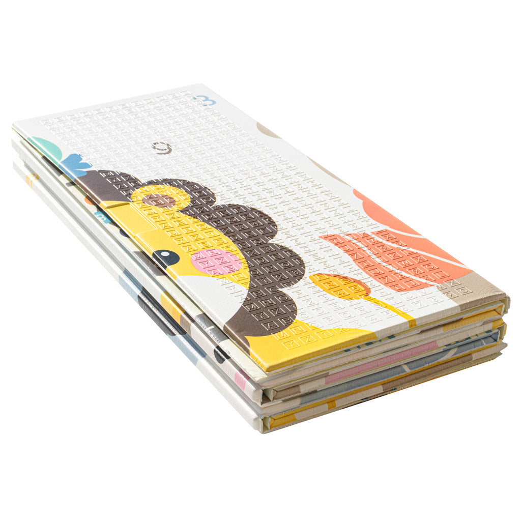 Vzdělávací skládací oboustranná pěnová podložka 179x198 zvířata/ulice