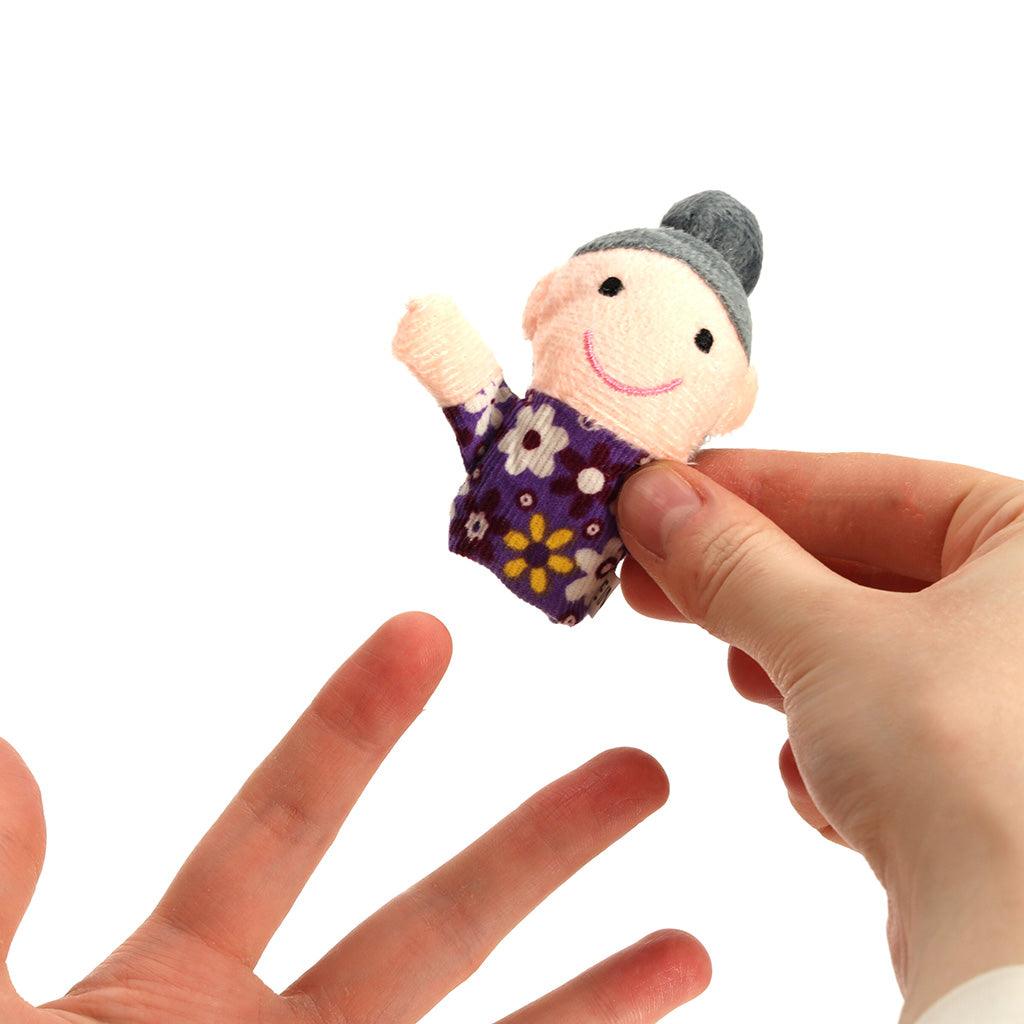 Sada 6 prstových plyšových maňásků