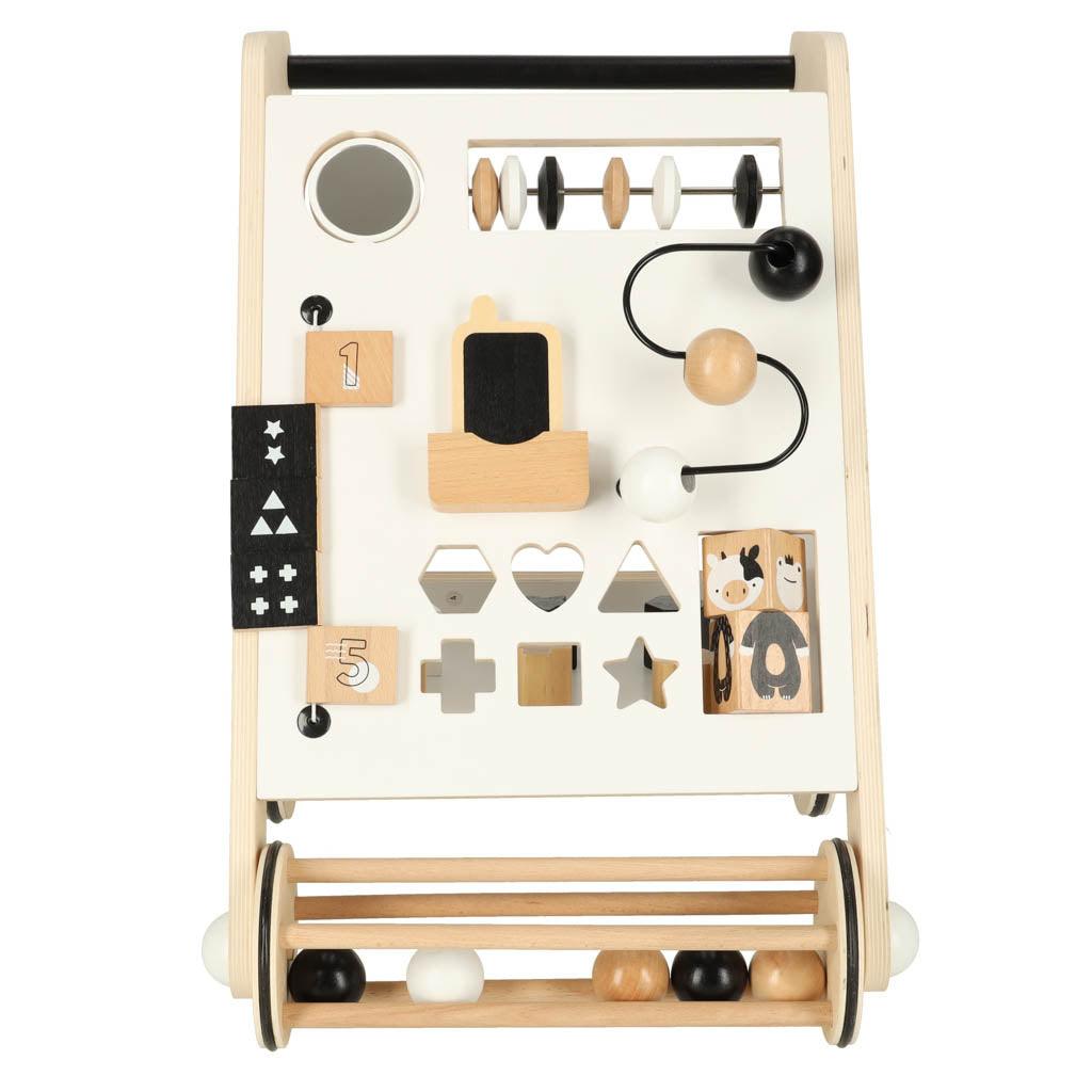 Dřevěné chodítko s třídičem tvarů