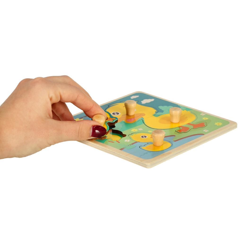 Dřevěné puzzle Kachnička