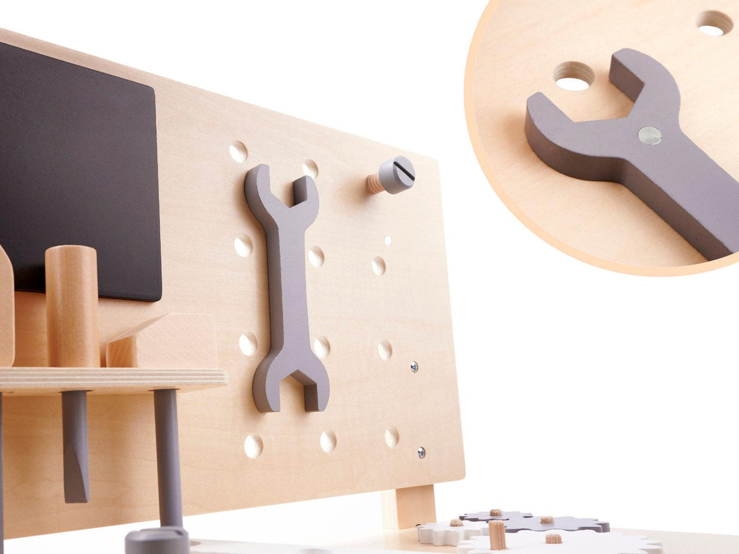 Dřevěná dílna DIY set s nářadím