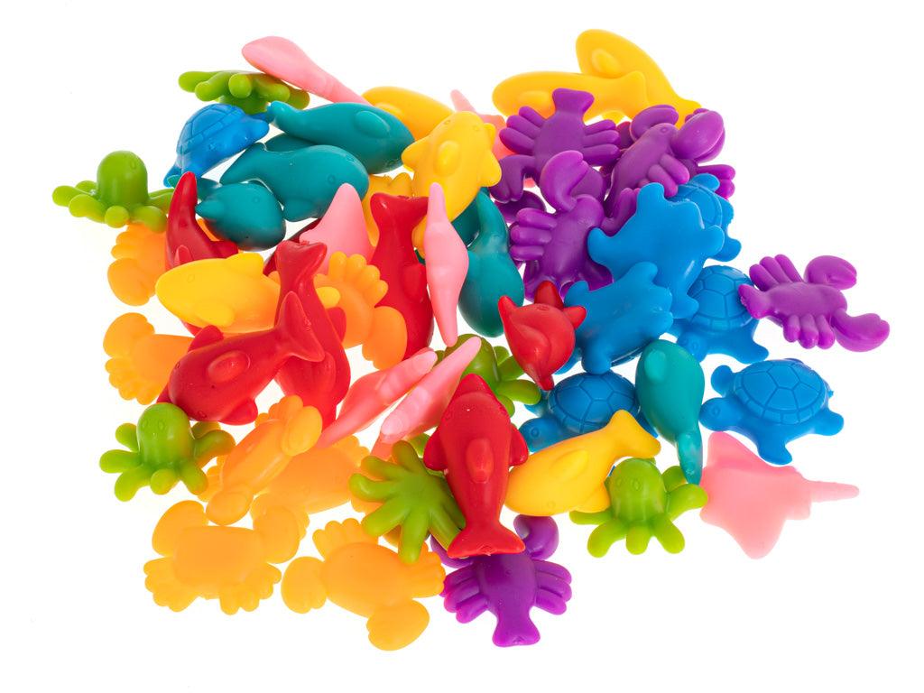 Montessori mořští živočichové na počítání 36dílů