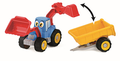 Veselý traktor s vlekem - 55 cm