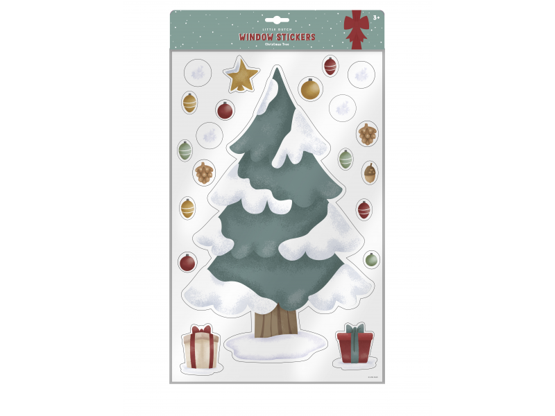 Samolepky na okno Vánoční stromeček