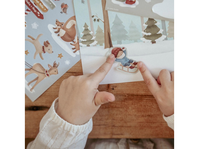 Sada se samolepkami Vánoční přání