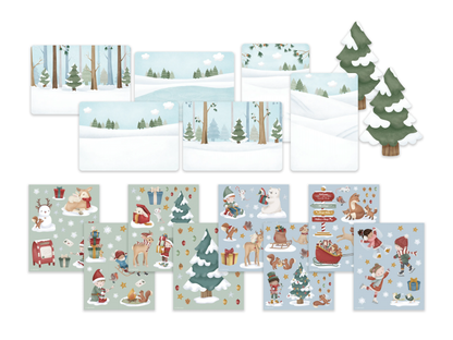 Sada se samolepkami Vánoční přání