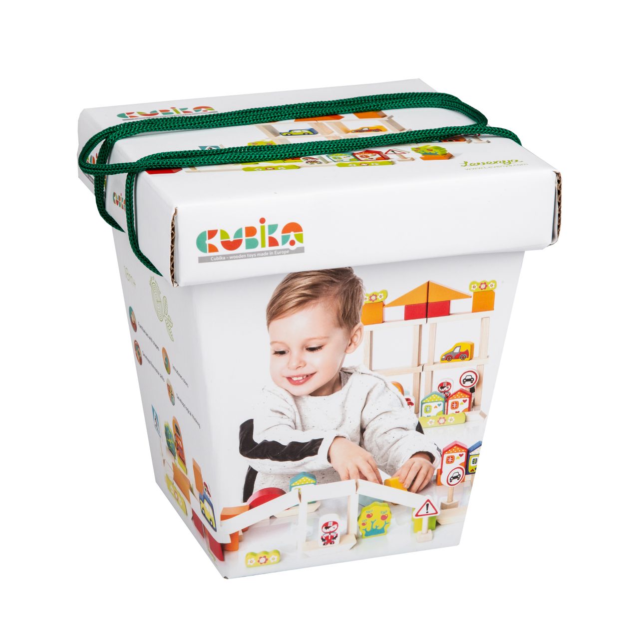 CUBIKA Doprava ve městě - dřevěná stavebnice 55 dílů