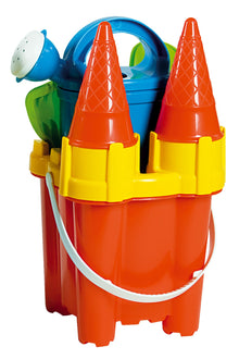 Sada na písek hrad - výška 29 cm, červená