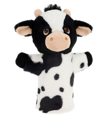 Keel Toys Keeleco Kráva - eko plyšový maňásek na ruku 27 cm