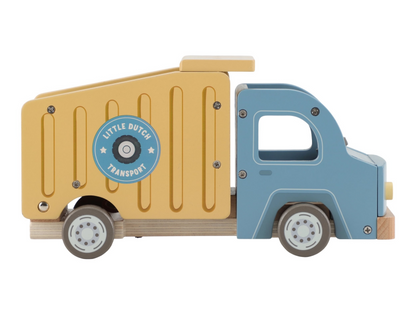 Náklaďák se sklápěčkou dřevěný