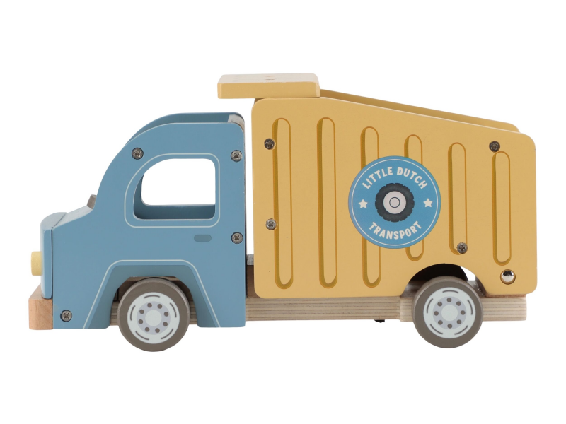 Náklaďák se sklápěčkou dřevěný