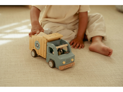 Náklaďák se sklápěčkou dřevěný