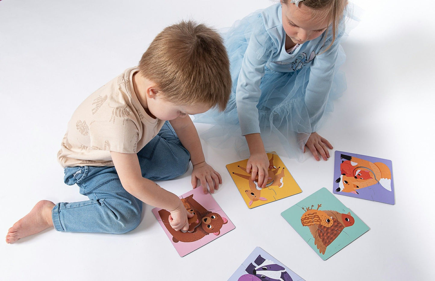 KukiKuk Véééliké puzzle Mláďata s mámou