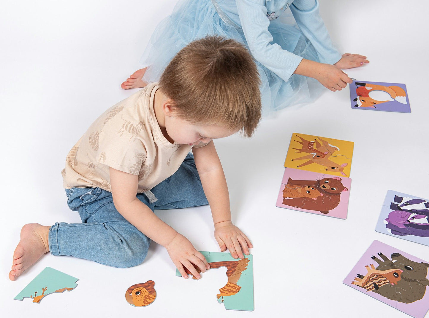 KukiKuk Véééliké puzzle Mláďata s mámou