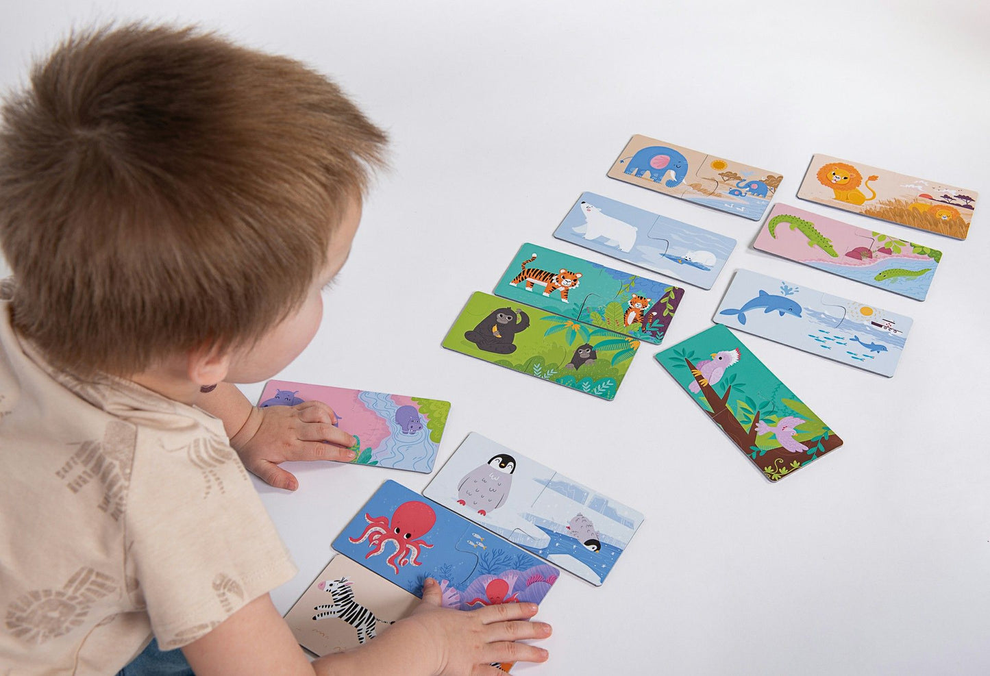 KukiKuk Véééliké puzzle duo Kde bydlí zvířátka