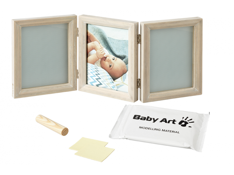 Dřevěný rámeček pro otisk My Baby Touch Double Stormy