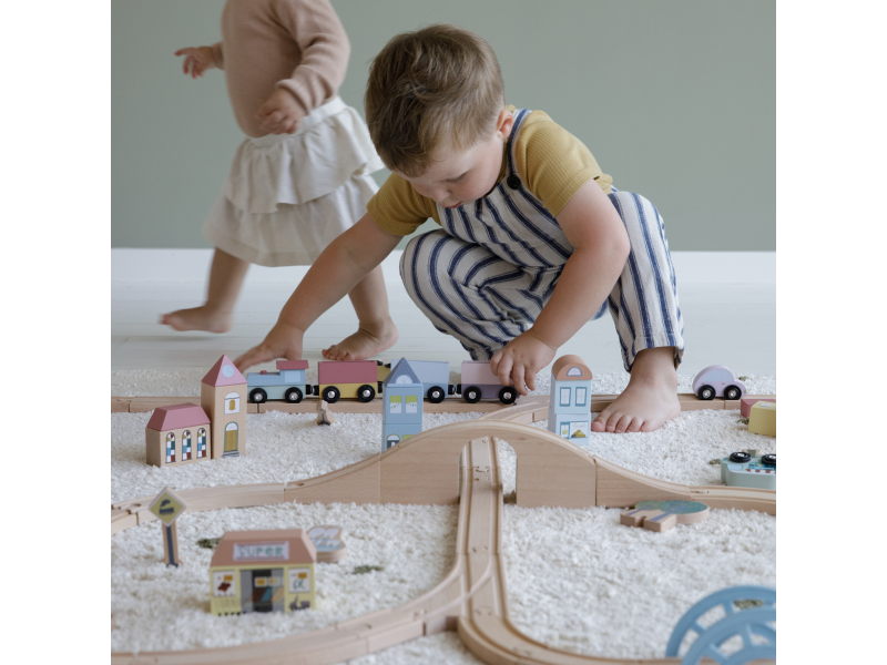 Vláčkodráha dřevěná XL Základní sada