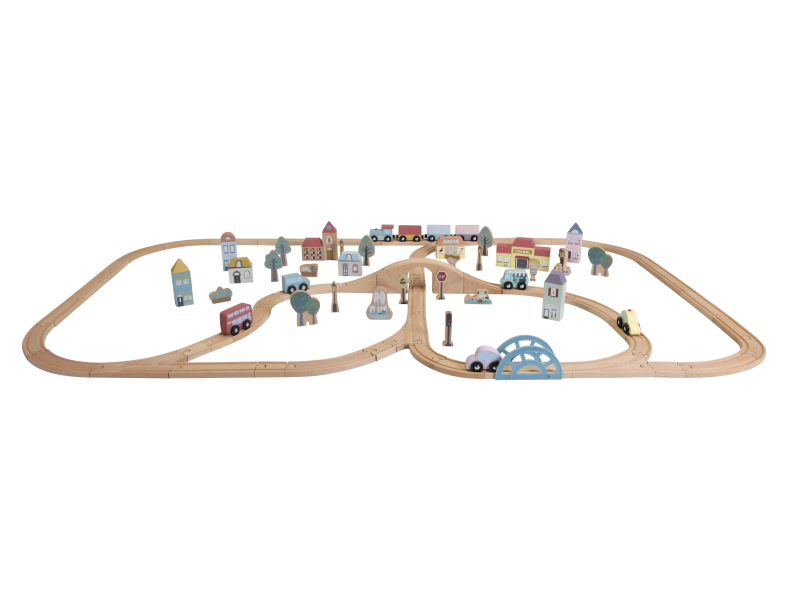 Vláčkodráha dřevěná XL Základní sada