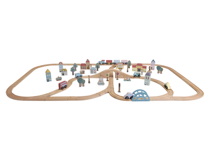 Vláčkodráha dřevěná XL Základní sada