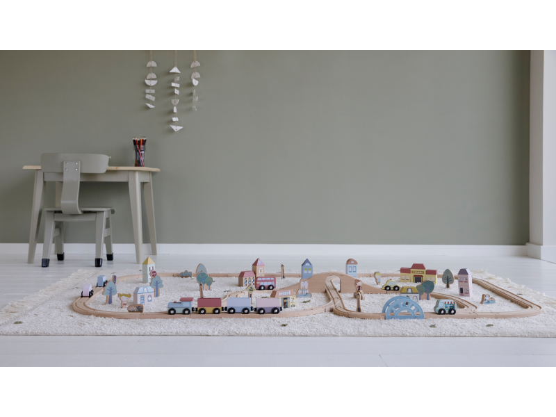 Vláčkodráha dřevěná XL Základní sada