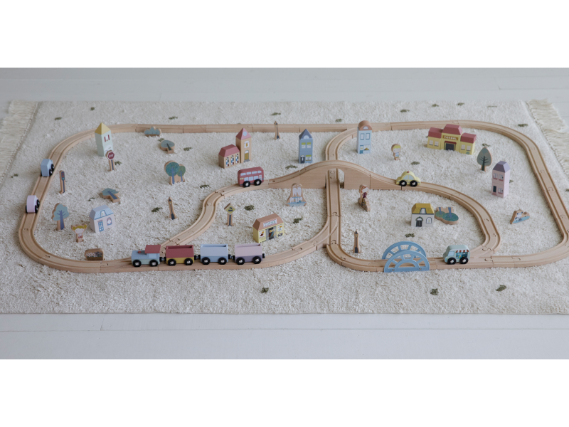 Vláčkodráha dřevěná XL Základní sada