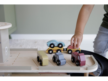 Vláčkodráha dřevěná - Set autíček