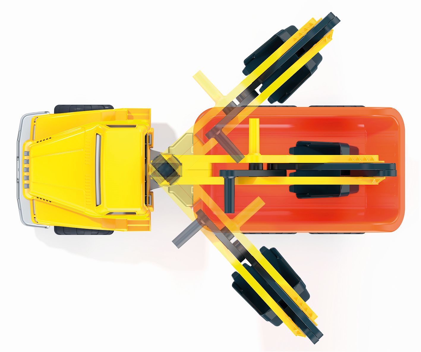 Giant Trucks sklápěč se lžicí - délka 77 cm