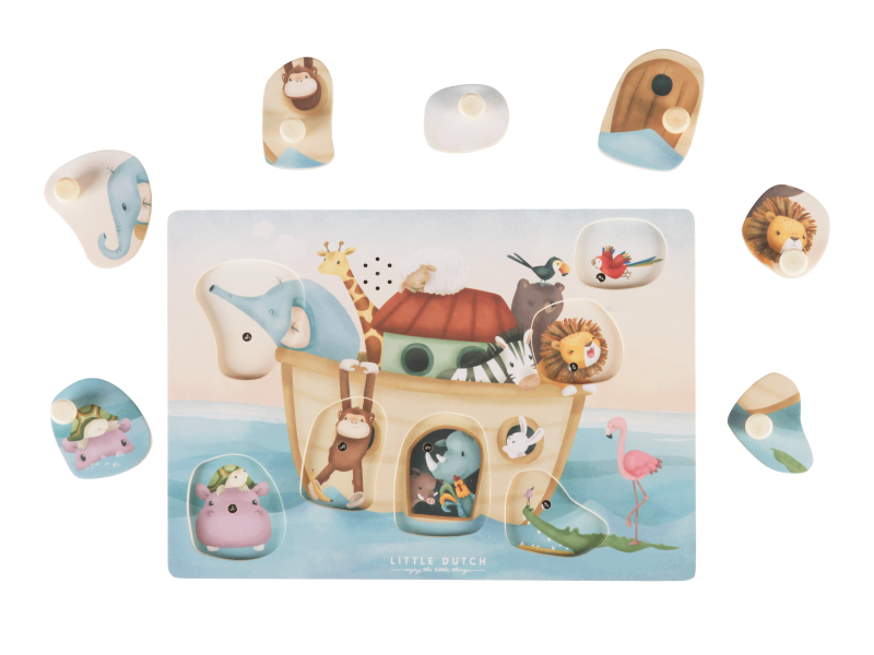 Vkládací puzzle se zvukem Noemova archa