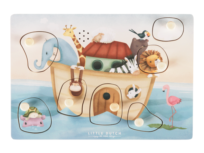 Vkládací puzzle se zvukem Noemova archa