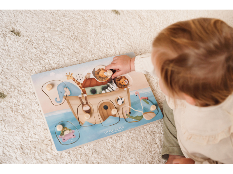 Vkládací puzzle se zvukem Noemova archa