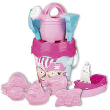 Sada na písek piráti v cestovní tašce - růžová