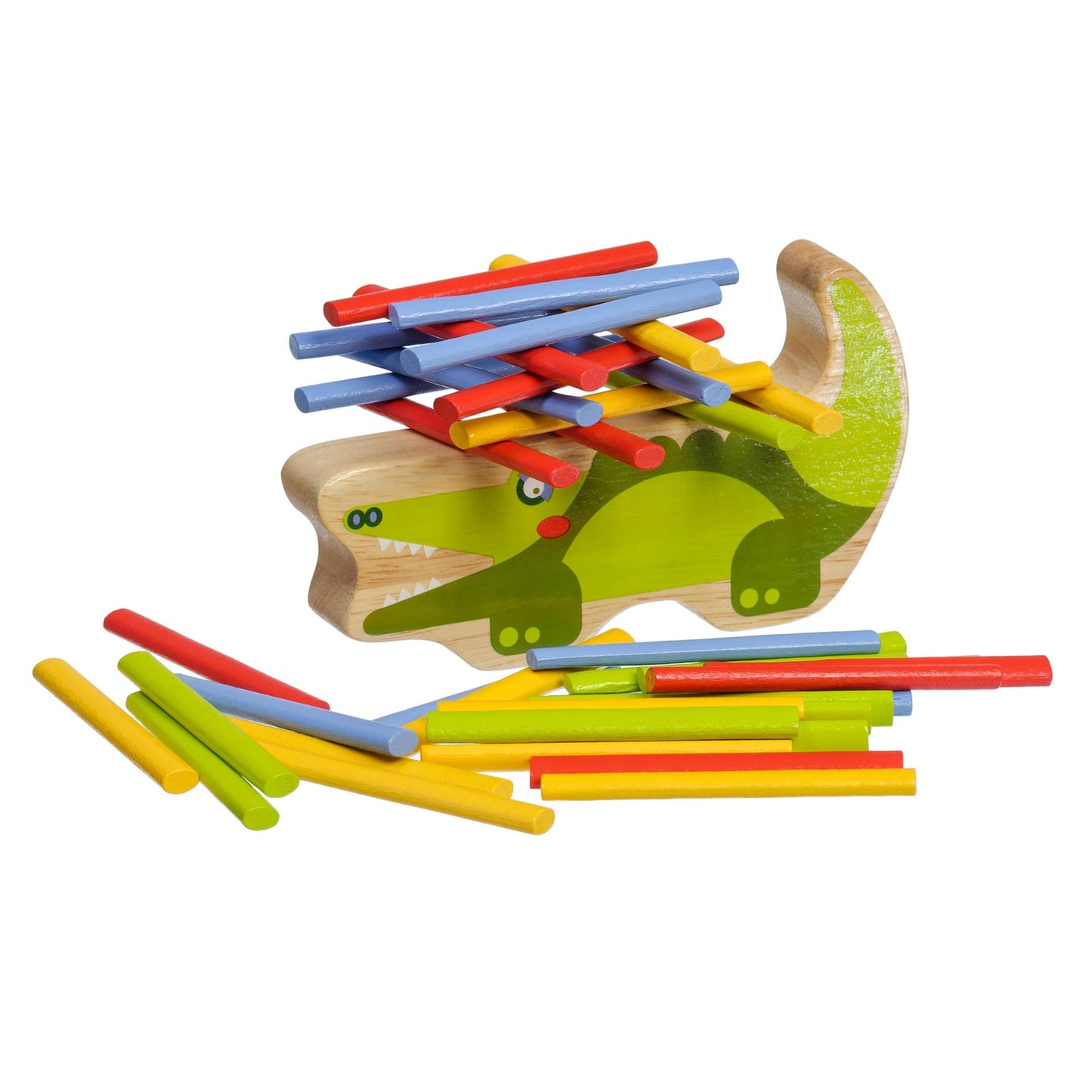 Lucy & Leo 191 Krokodýl - dřevěná balanční hra 41 dílů