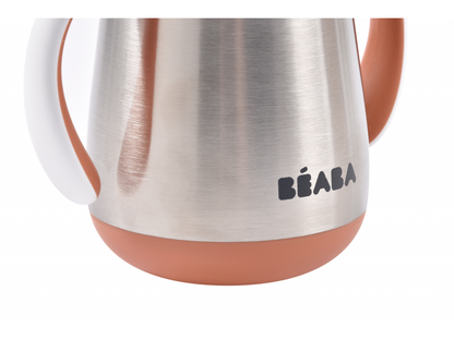 Hrnek termoizolační s brčkem nerez 250ml Terracotta