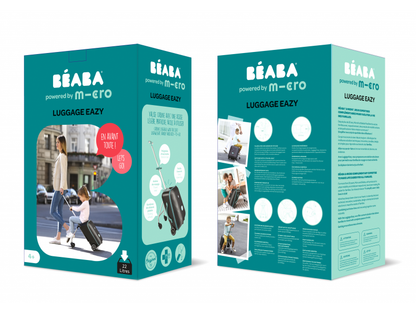 Kufr na kolečkách se sedátkem Eazy Green Blue